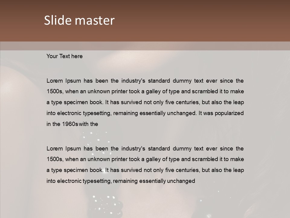 Adult Hairstyle Fashion PowerPoint Template