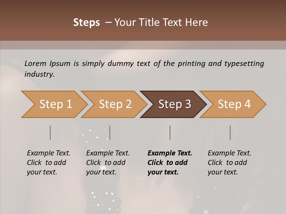 Adult Hairstyle Fashion PowerPoint Template