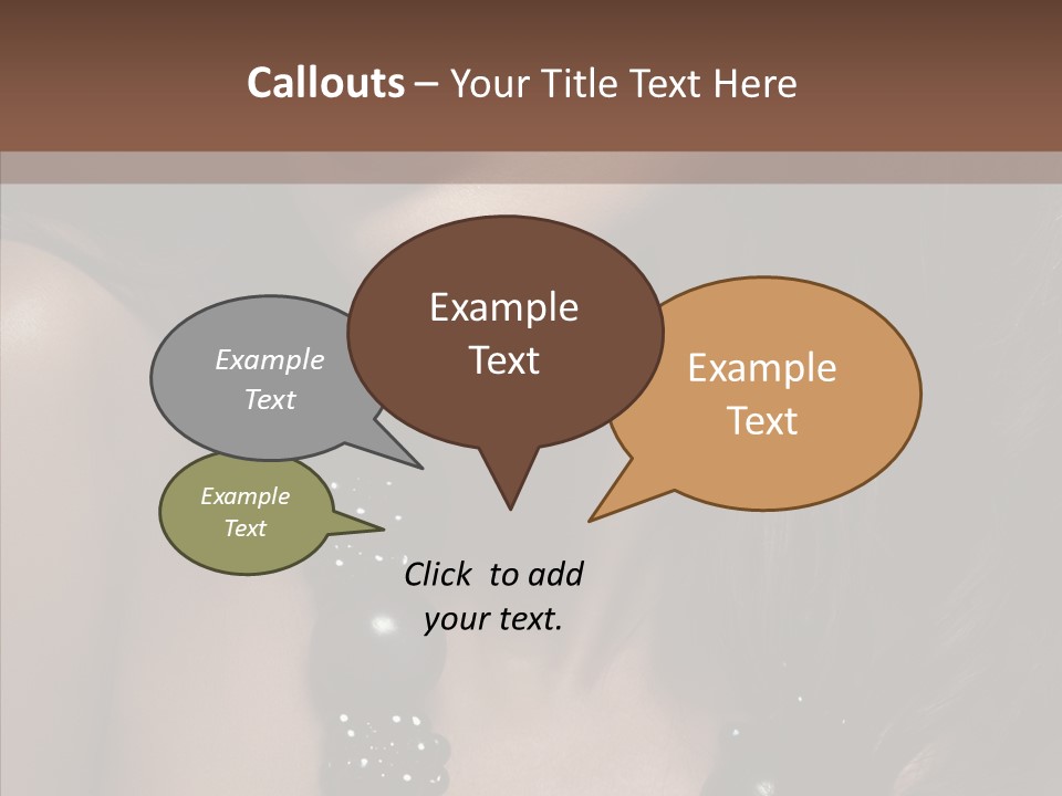 Adult Hairstyle Fashion PowerPoint Template