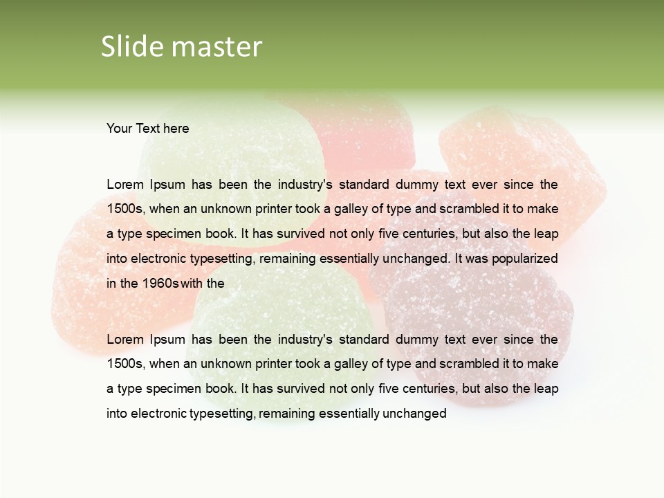 Candy Color Green PowerPoint Template