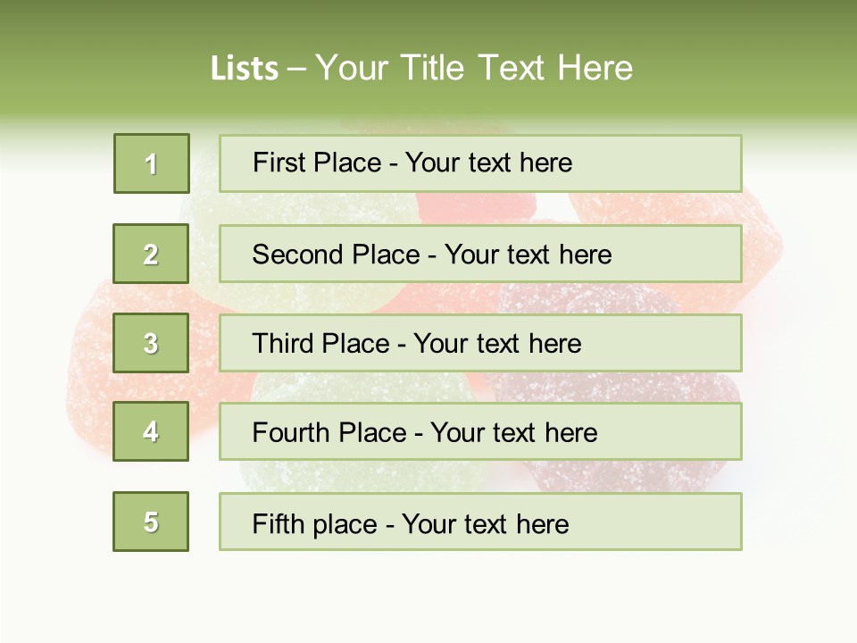 Candy Color Green PowerPoint Template