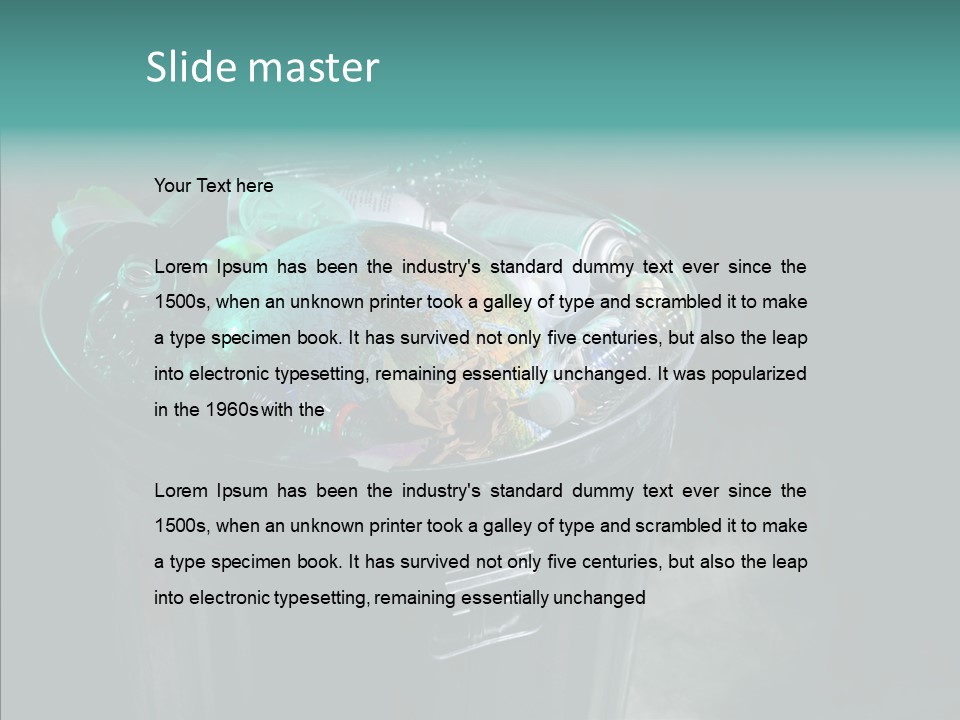 Ecology World Damage PowerPoint Template