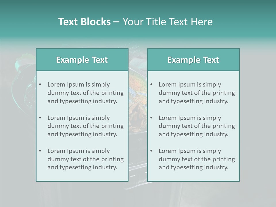 Ecology World Damage PowerPoint Template