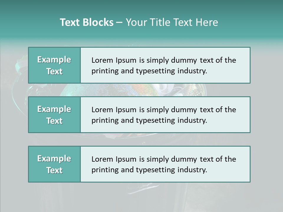 Ecology World Damage PowerPoint Template