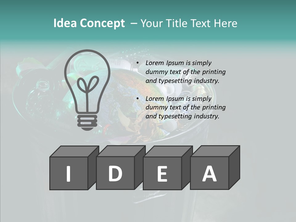 Ecology World Damage PowerPoint Template