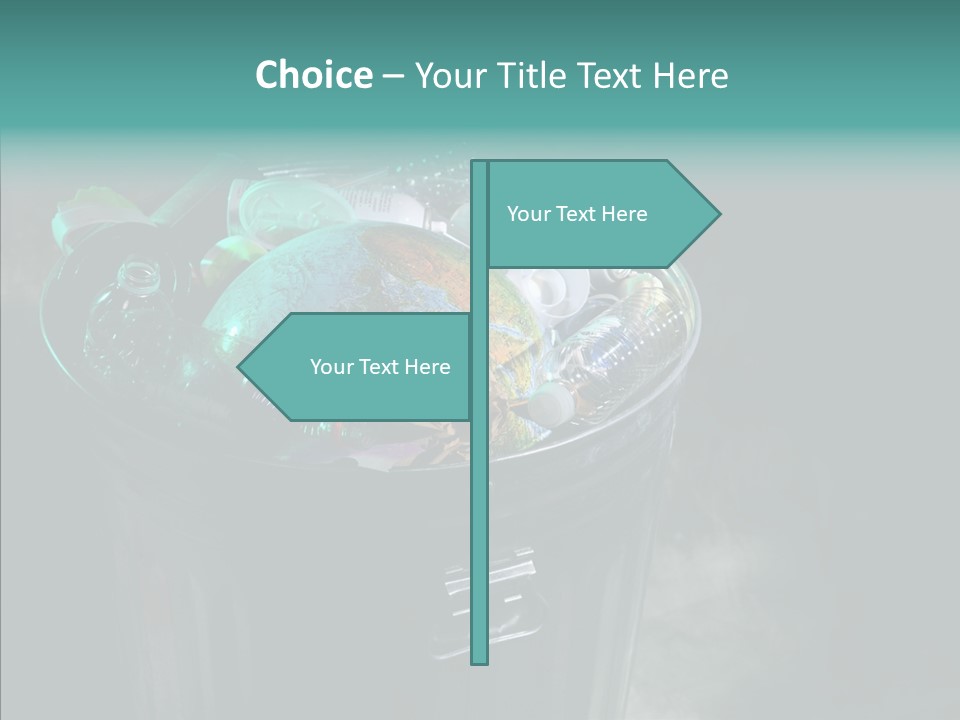 Ecology World Damage PowerPoint Template