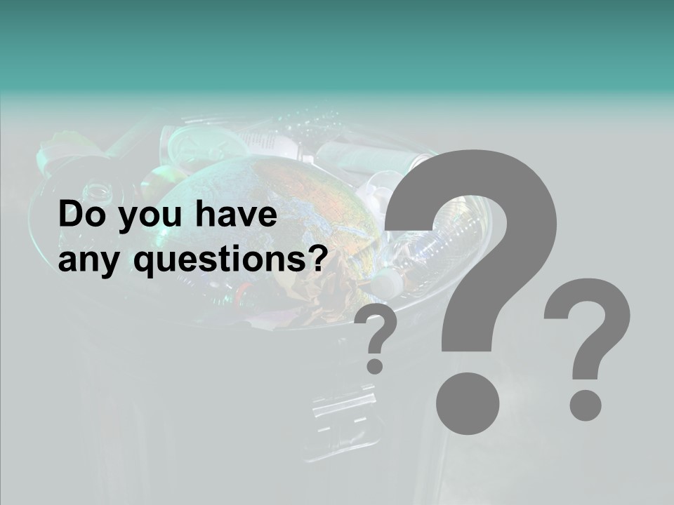 Ecology World Damage PowerPoint Template