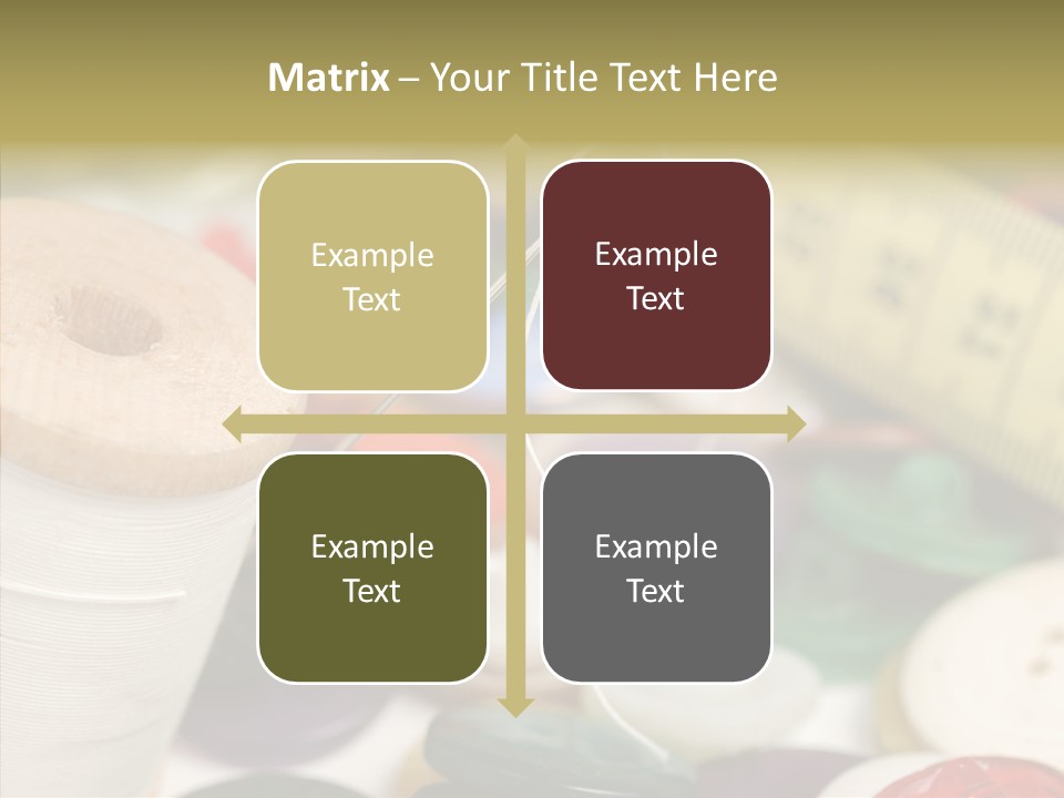 Textiles Craft Thread PowerPoint Template