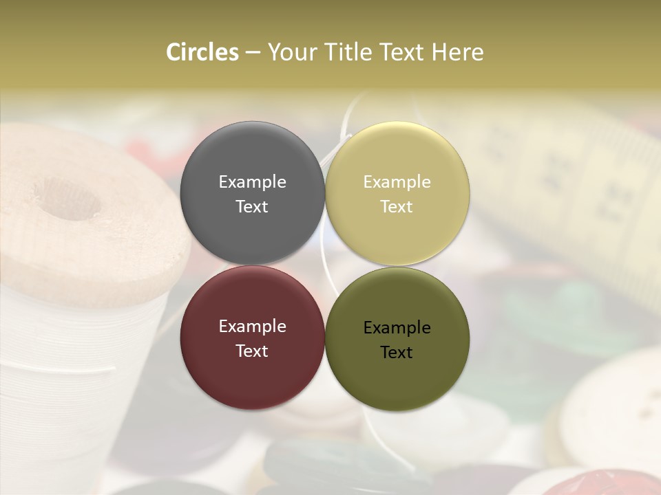 Textiles Craft Thread PowerPoint Template