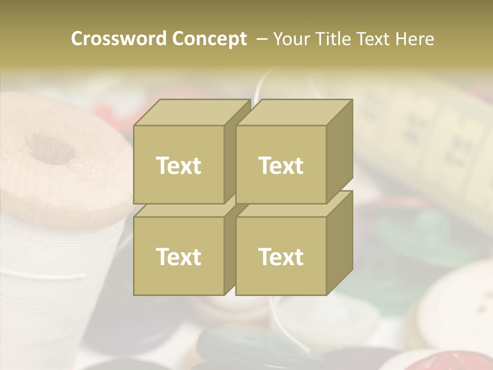 Textiles Craft Thread PowerPoint Template