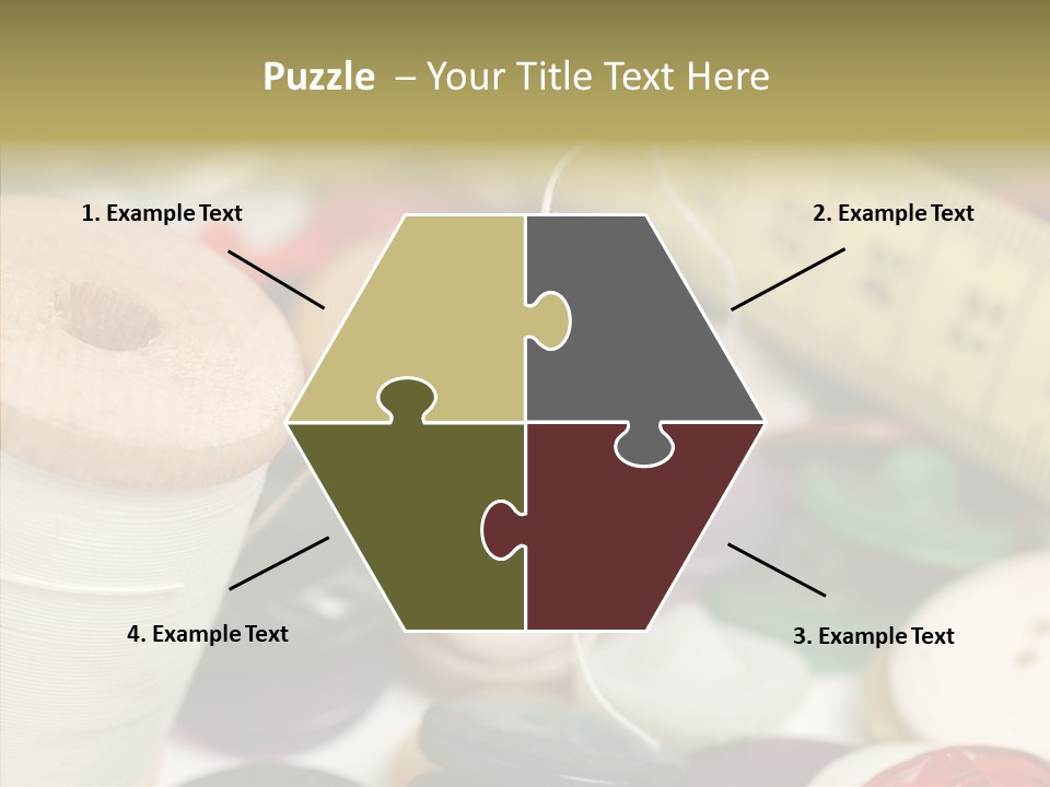 Textiles Craft Thread PowerPoint Template