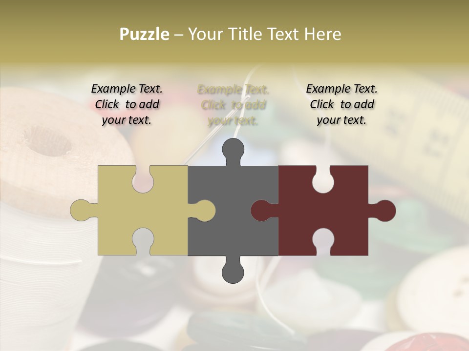 Textiles Craft Thread PowerPoint Template