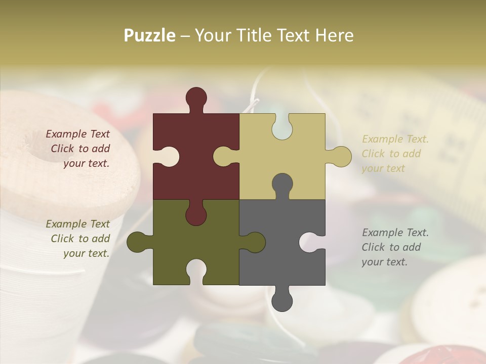 Textiles Craft Thread PowerPoint Template