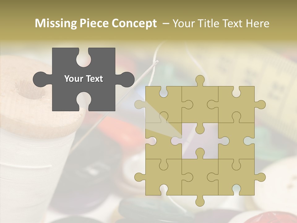 Textiles Craft Thread PowerPoint Template