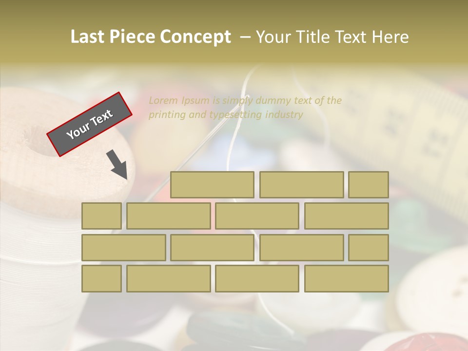 Textiles Craft Thread PowerPoint Template