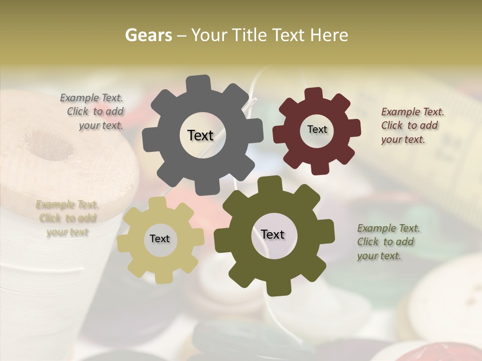 Textiles Craft Thread PowerPoint Template