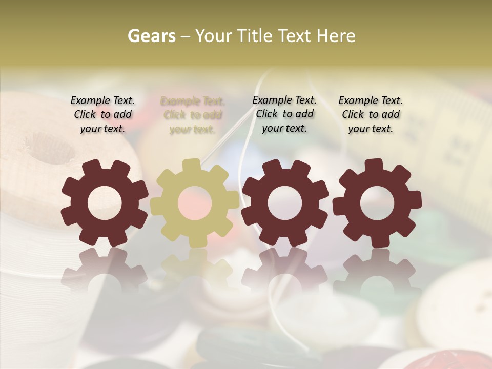 Textiles Craft Thread PowerPoint Template