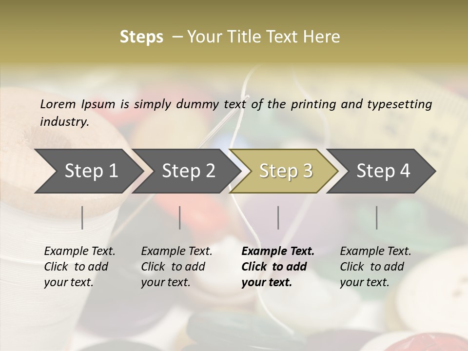 Textiles Craft Thread PowerPoint Template