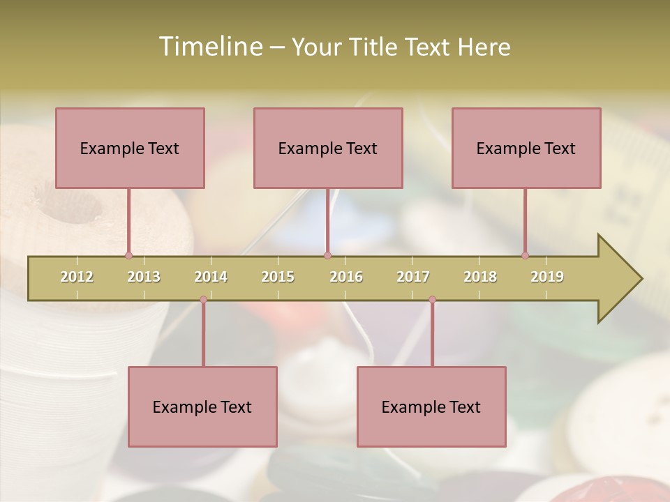 Textiles Craft Thread PowerPoint Template