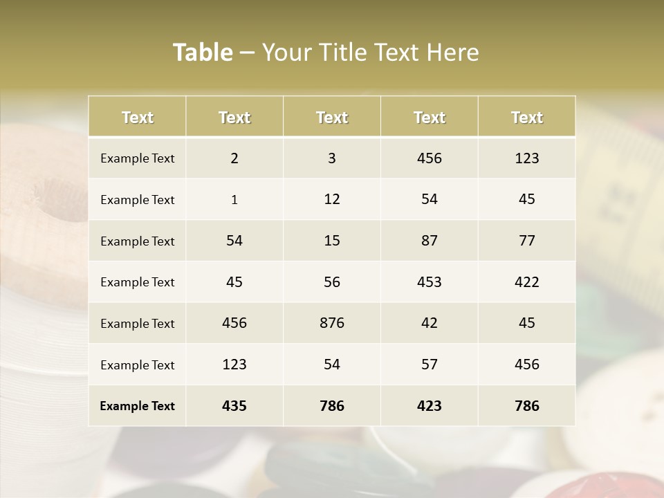 Textiles Craft Thread PowerPoint Template