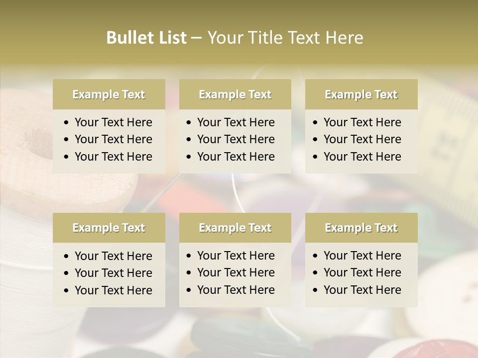 Textiles Craft Thread PowerPoint Template