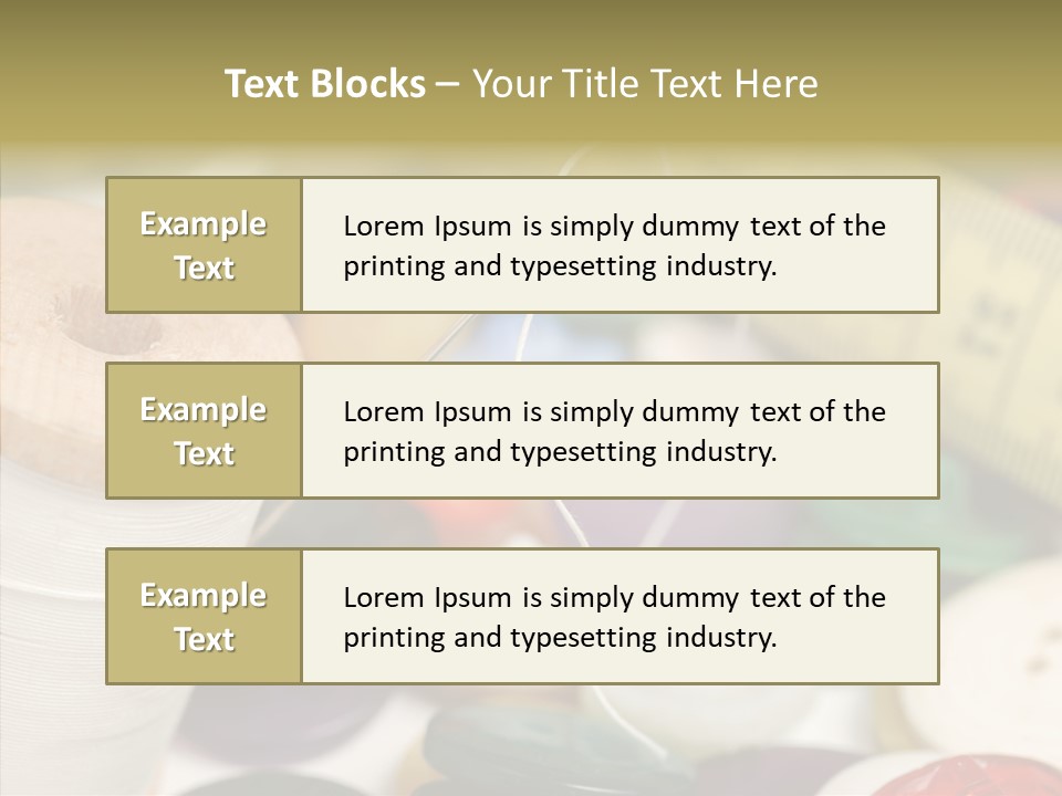 Textiles Craft Thread PowerPoint Template