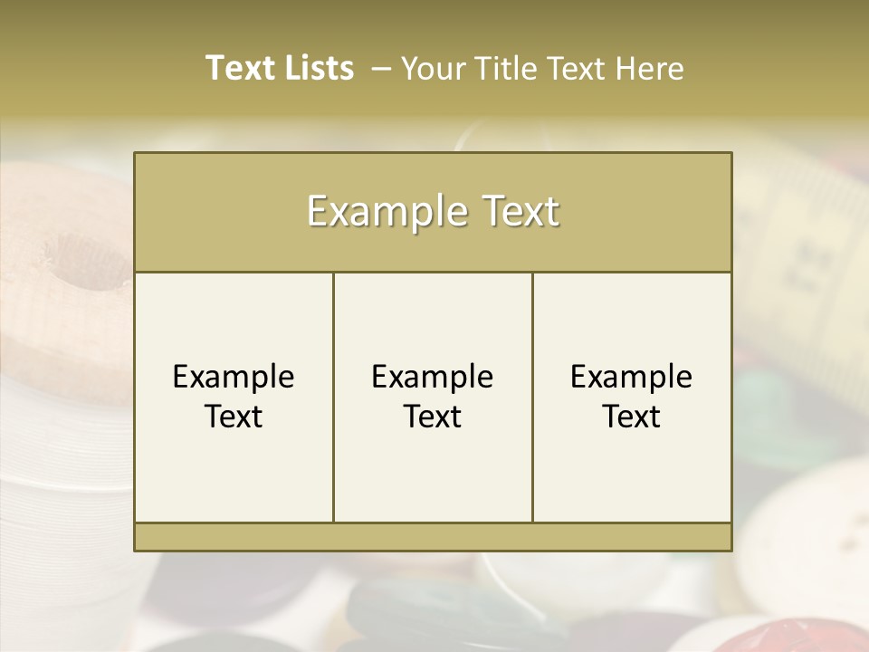 Textiles Craft Thread PowerPoint Template