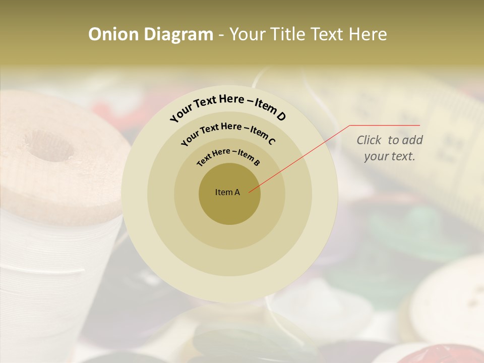 Textiles Craft Thread PowerPoint Template