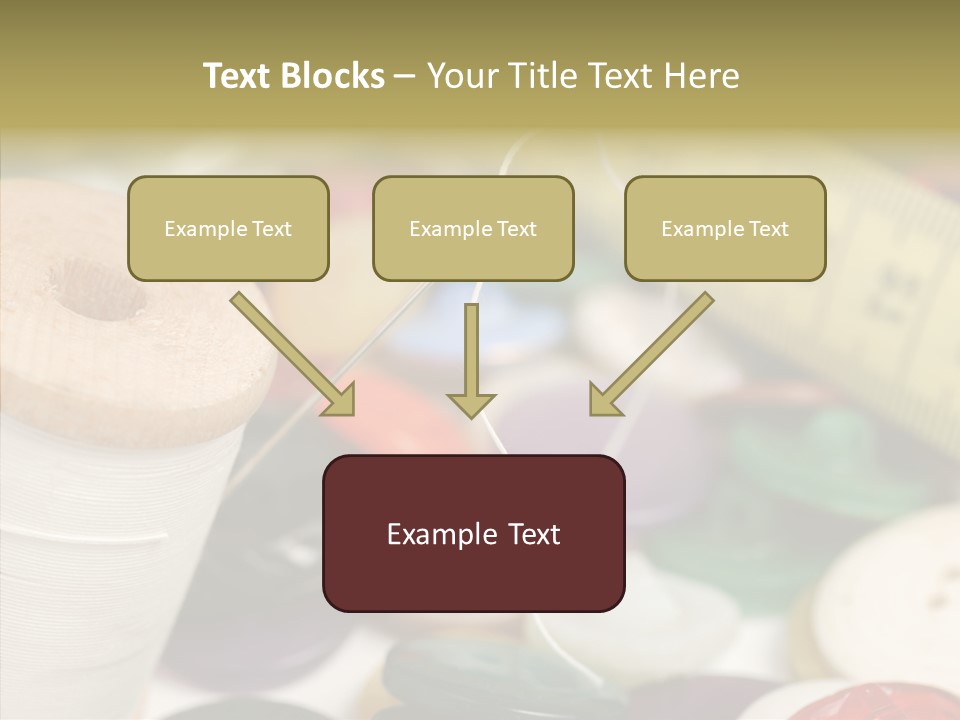 Textiles Craft Thread PowerPoint Template
