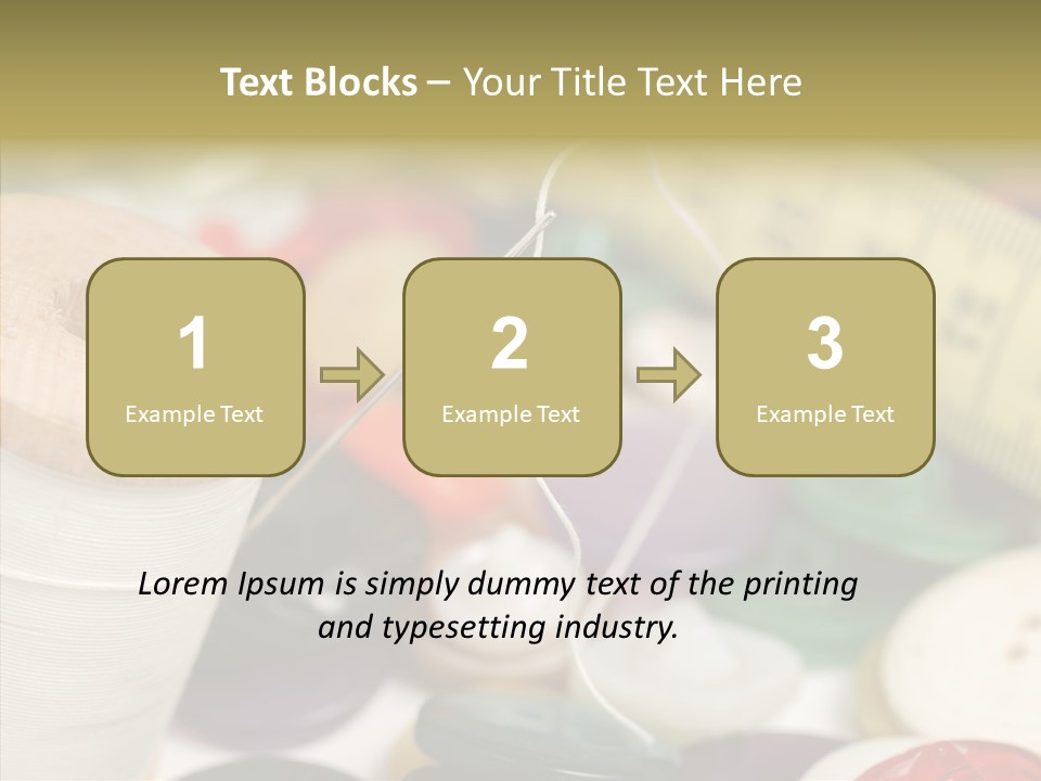 Textiles Craft Thread PowerPoint Template