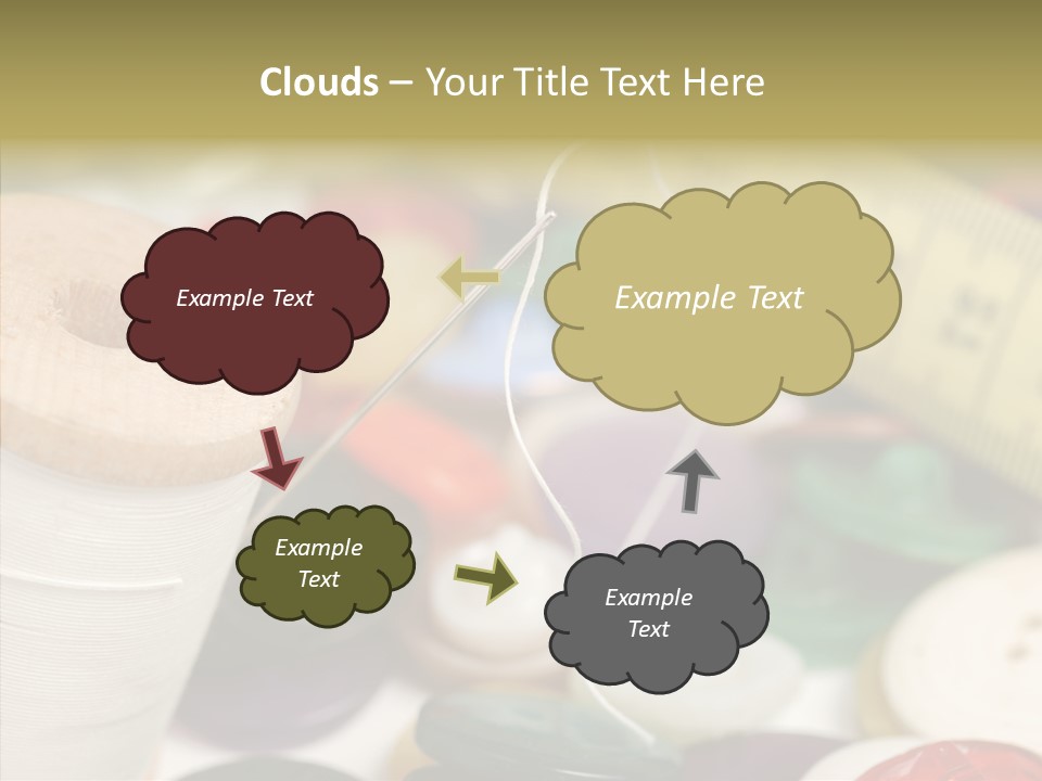 Textiles Craft Thread PowerPoint Template