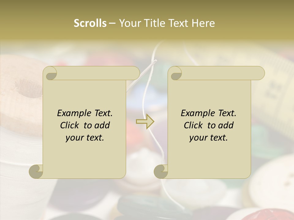 Textiles Craft Thread PowerPoint Template