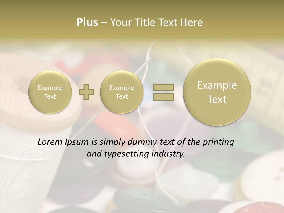 Textiles Craft Thread PowerPoint Template