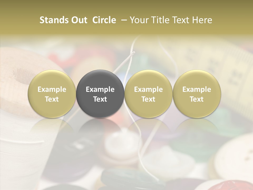 Textiles Craft Thread PowerPoint Template