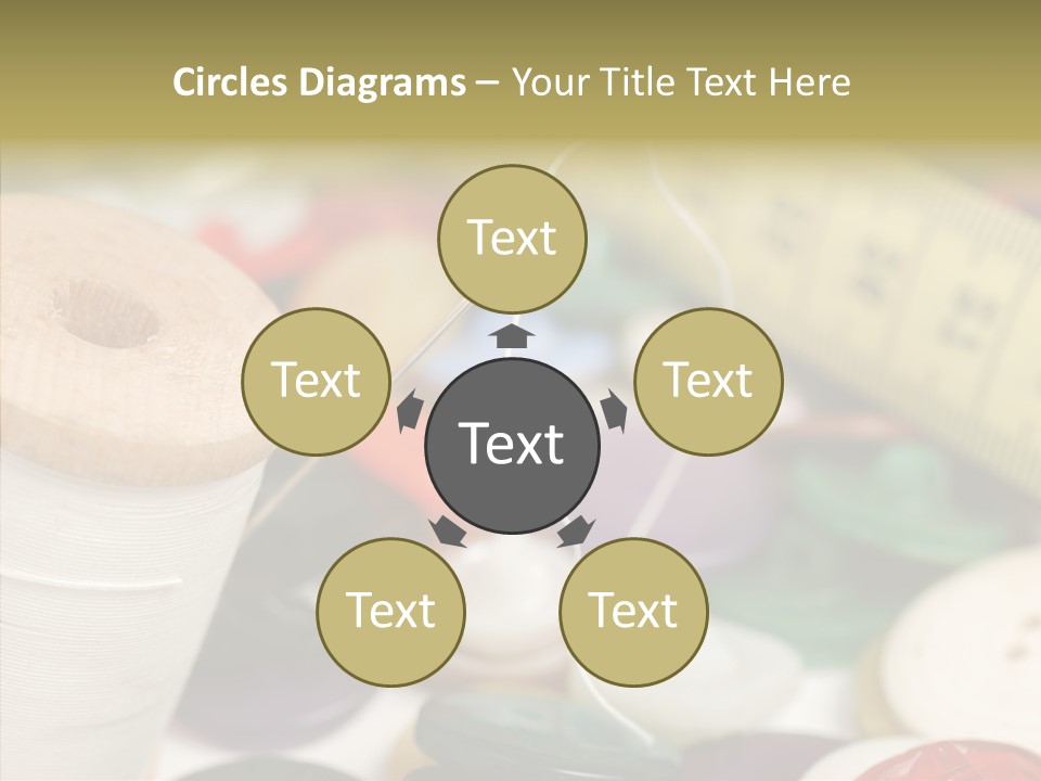 Textiles Craft Thread PowerPoint Template