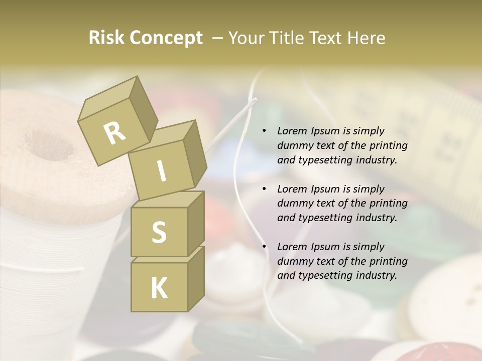 Textiles Craft Thread PowerPoint Template