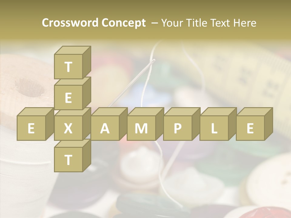 Textiles Craft Thread PowerPoint Template