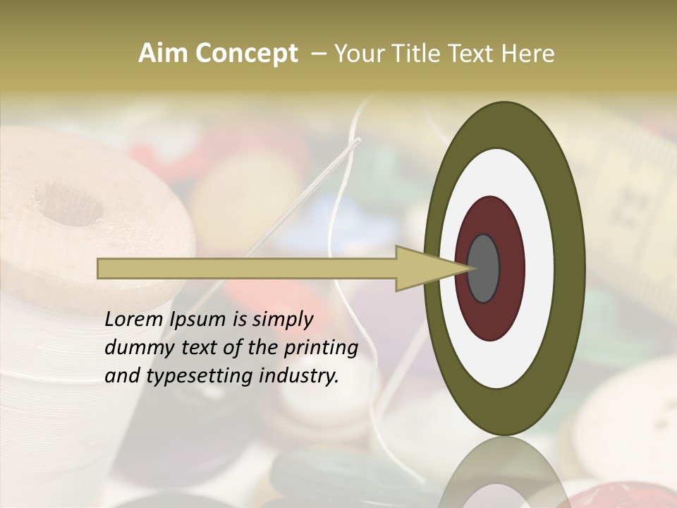 Textiles Craft Thread PowerPoint Template