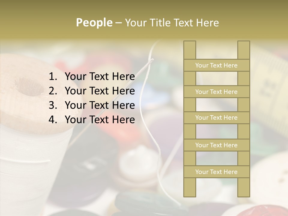 Textiles Craft Thread PowerPoint Template