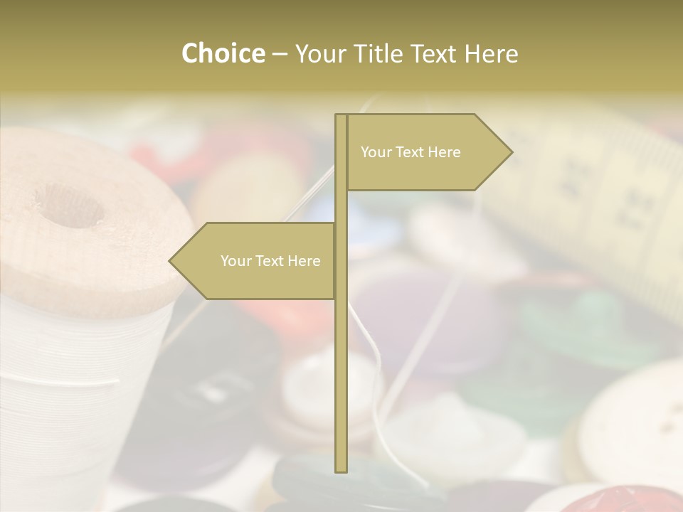 Textiles Craft Thread PowerPoint Template