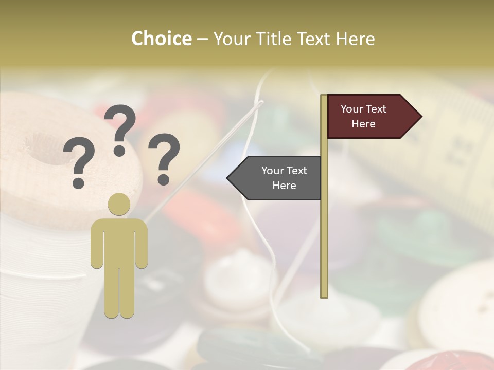 Textiles Craft Thread PowerPoint Template