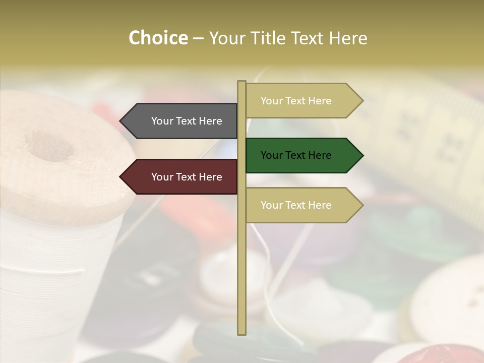 Textiles Craft Thread PowerPoint Template