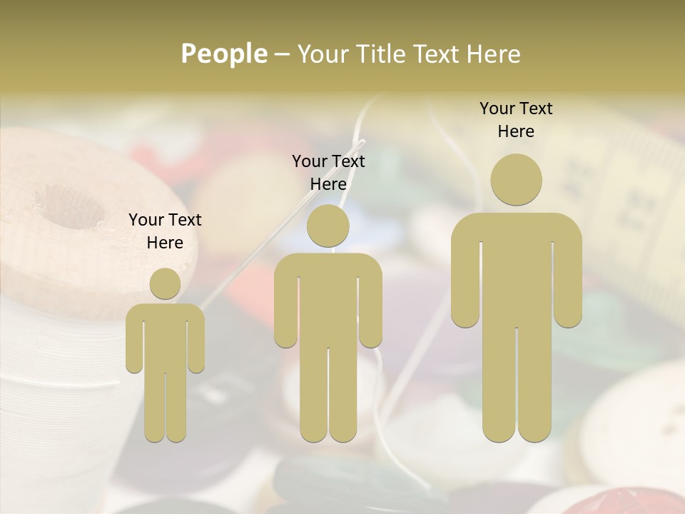 Textiles Craft Thread PowerPoint Template