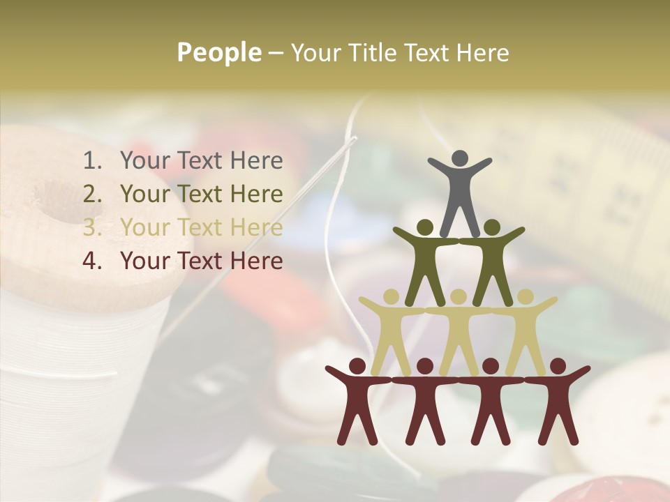 Textiles Craft Thread PowerPoint Template