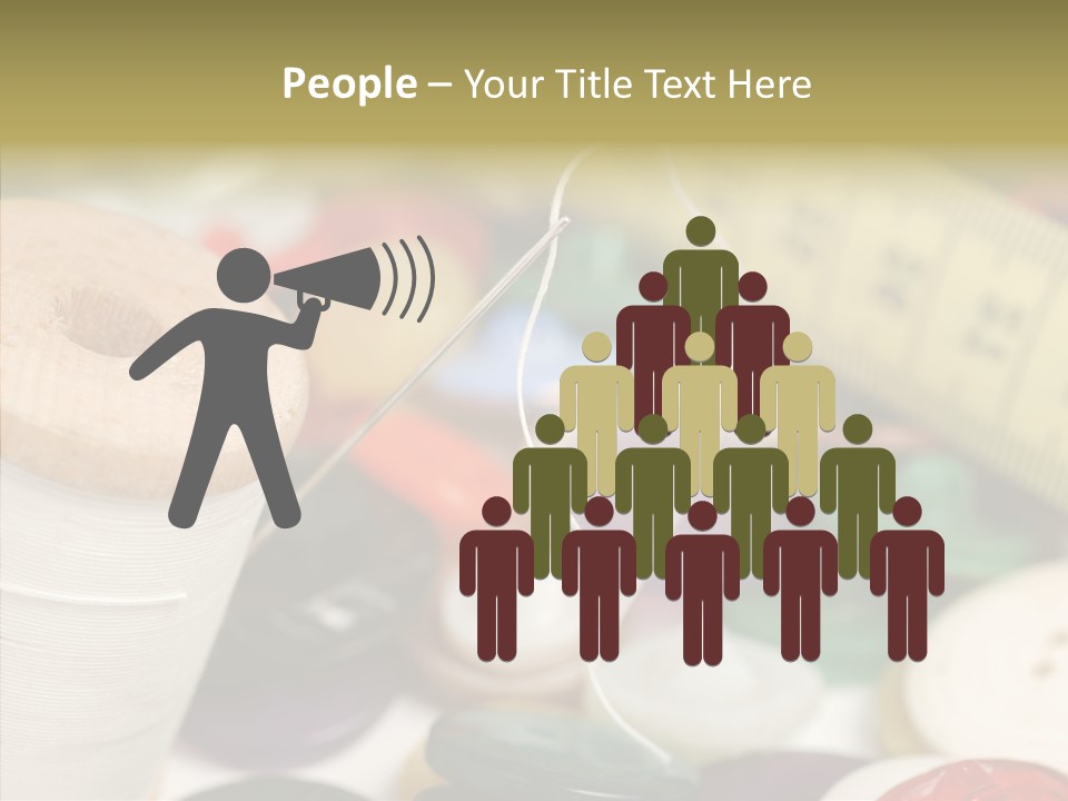 Textiles Craft Thread PowerPoint Template