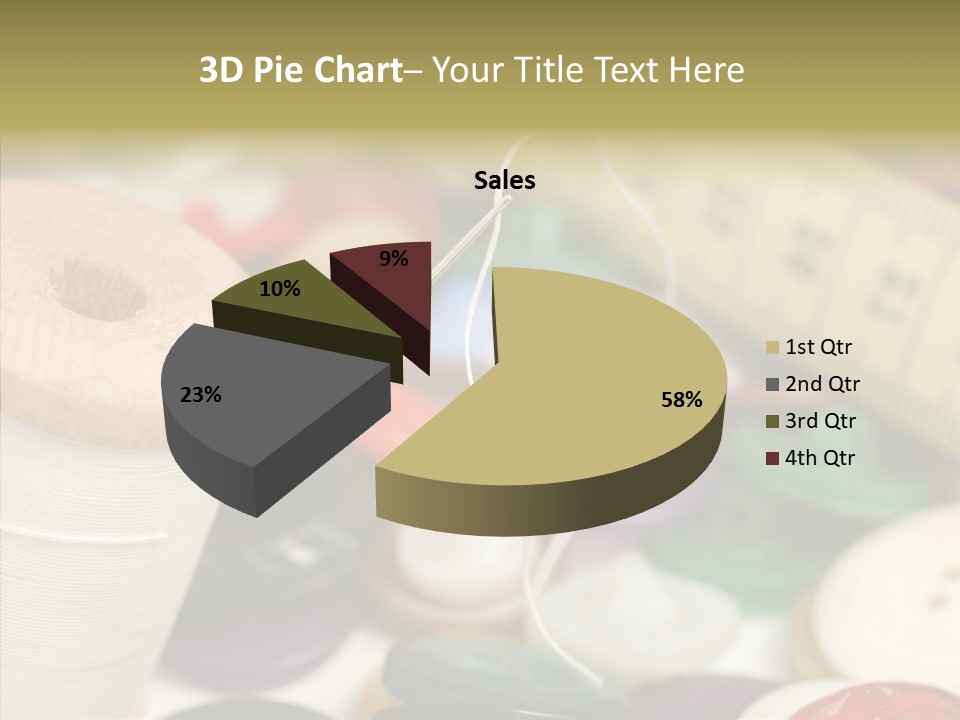 Textiles Craft Thread PowerPoint Template
