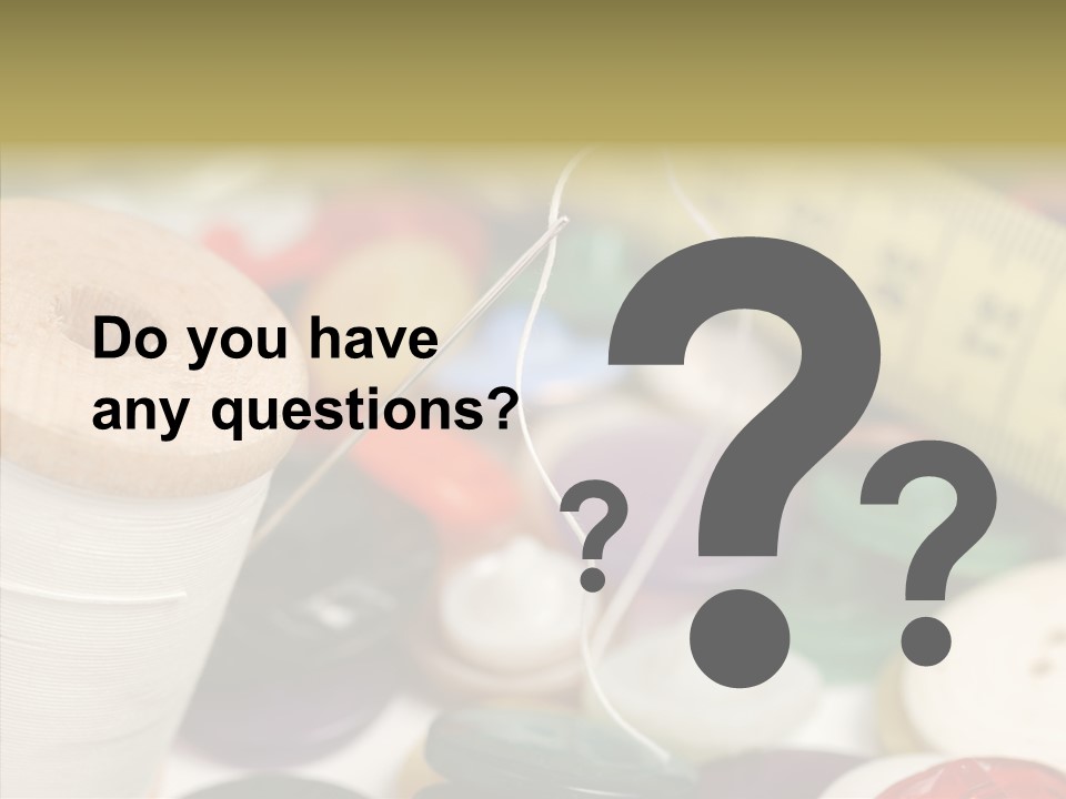 Textiles Craft Thread PowerPoint Template