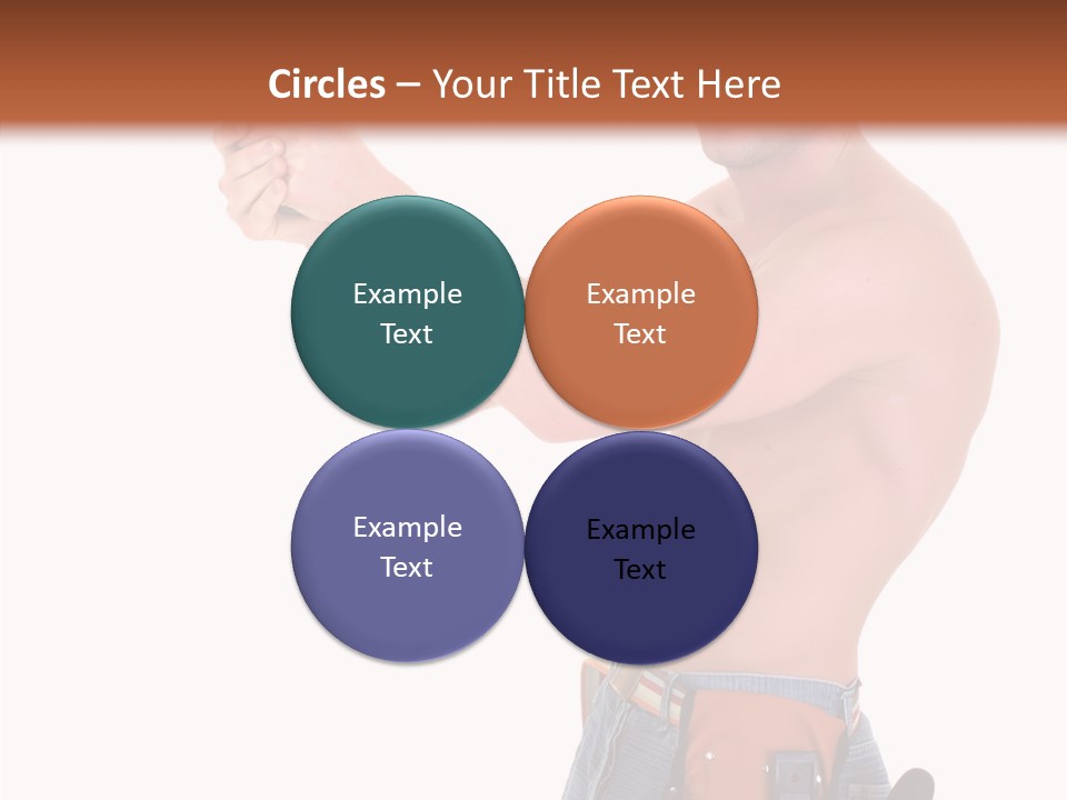 Muscular Jeans Studio PowerPoint Template