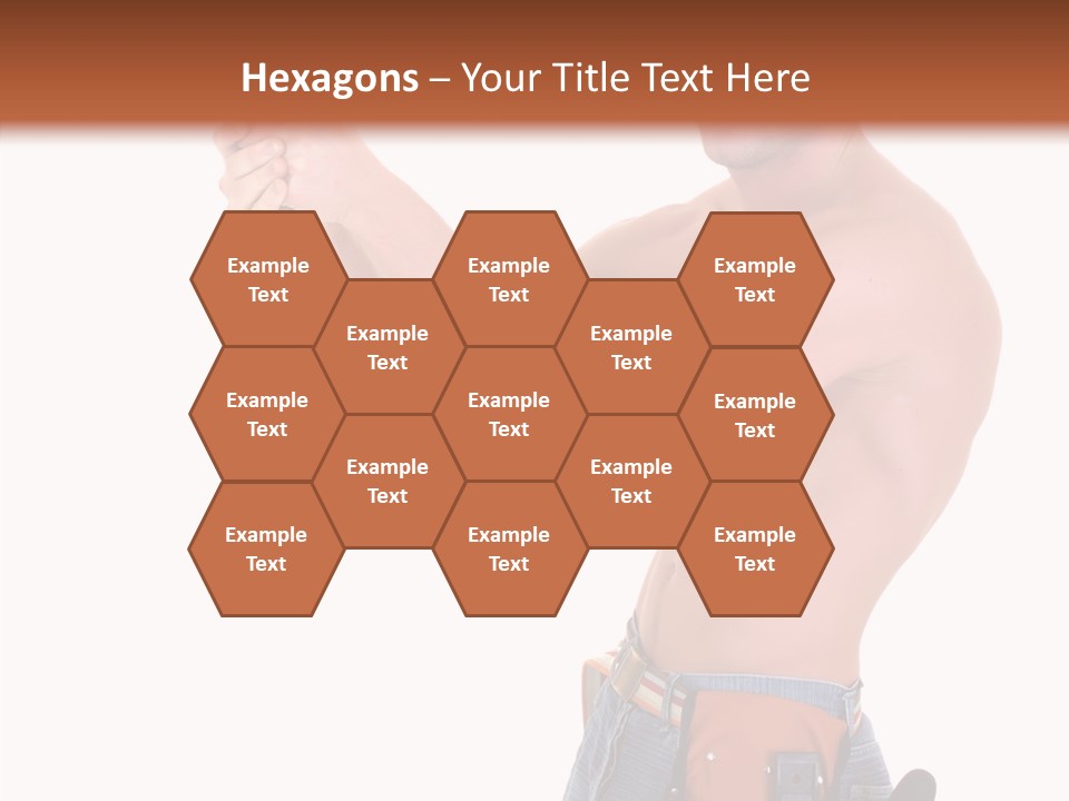 Muscular Jeans Studio PowerPoint Template