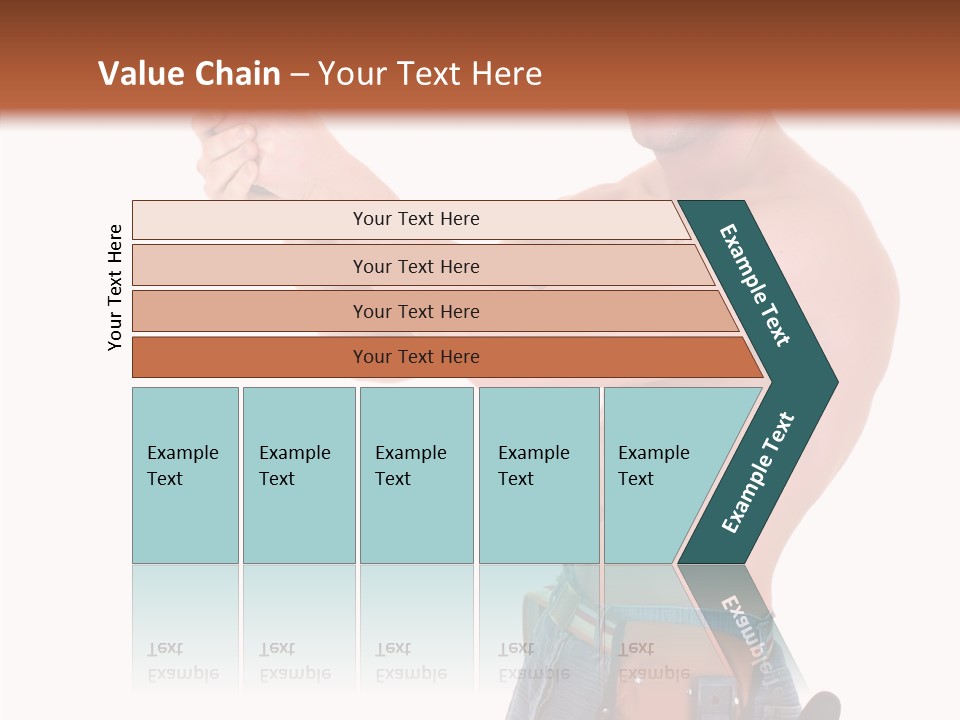 Muscular Jeans Studio PowerPoint Template